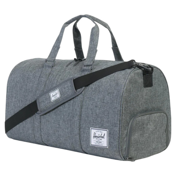 NWT Herschel Novel Raven X Crosshatch Classic Heather Grey 42.5L Duffle Bag